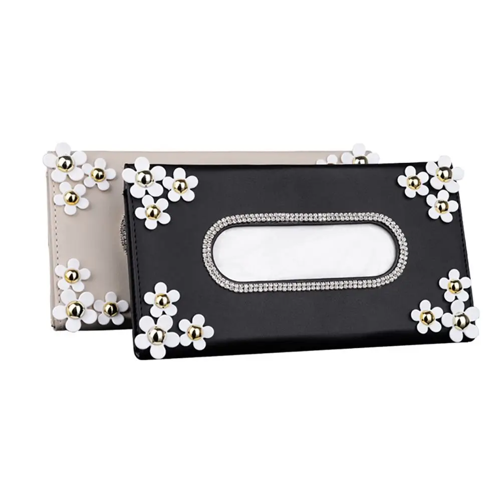 Чехол из искусственной кожи для салфеток украшение автомобильного