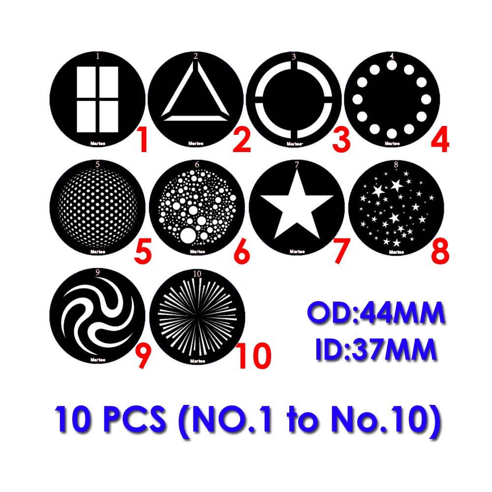 

Маска GOBO Martee Anzooms OD 44MM из нержавеющей стали