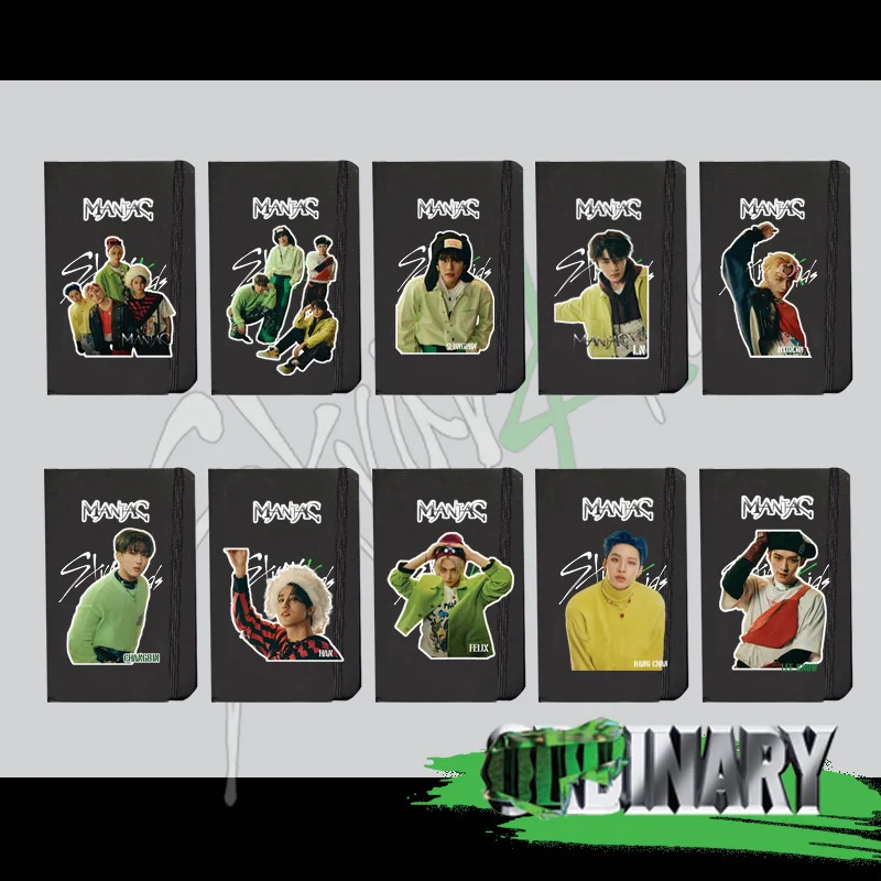 

KPOP New Boys Group Stray Kids ODDINARY New Exquisite Ledger Student Notebook Desk Notepad Cartoon Doll Error Book Fan Gifts I.N