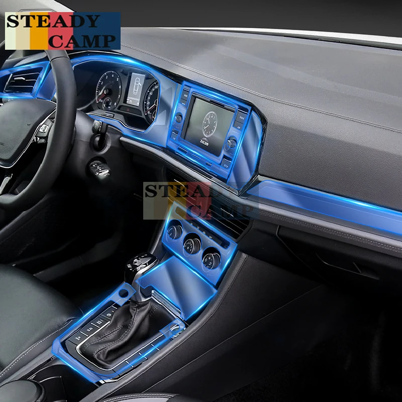

For Volkswagen Sagitar 2021 Car Interior Center console Transparent TPU Protective film Anti-scratch Repair film Accessories