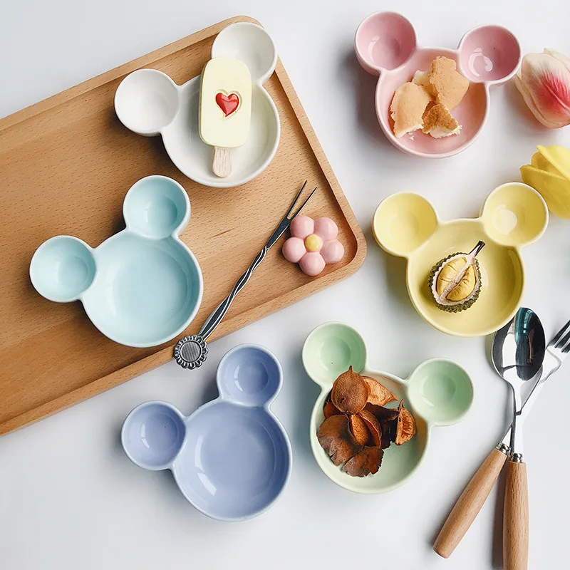 Керамическая тарелка для соуса с Микки-Маусом