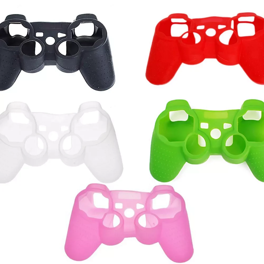

6 Colors Silicone Cases Protective Controller Skin Cover For PS3