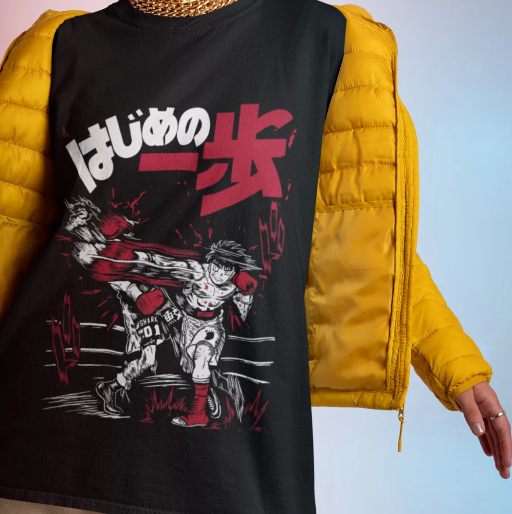 Хаджим без Ippo футболка Takamura Kamogawa Ryo Mashiba Дата Eiji