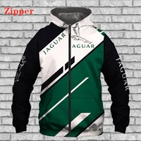 2022 new fashion mens hoodie jaguar car logo 3d print hooded sweatshirt pullover men sportswear jaguar motorcycle racing jacket