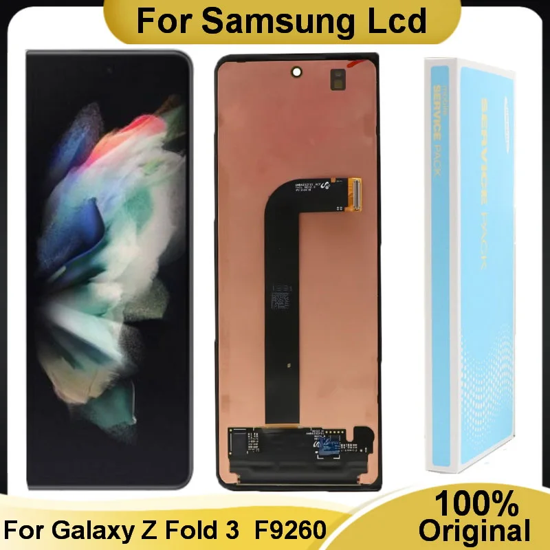 Original For Samsung Galaxy Z Fold3 AMOLED LCD Z Fold 3 5G F9260 F926B F926U Pantalla Display Touch Screen Digitizer Assembly