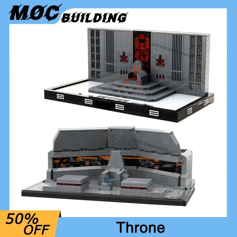 

Space Wars Movie Series Scene Model Throne Room Empire Castle MOC Building Blocks Bricks DIY Assembly Puzzle Idea Toys Kids Gift