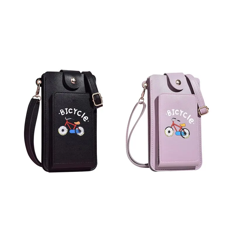 

Women's Small Crossbody Shoulder Bags PU Leather Female Cell Phone Pocket Bag Ladies Purse Card Clutches Wallet Messenger Bags
