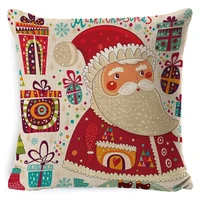2022christmas new cushion cover linen super soft short plush waist pillow pillowcase custom christmas hug pillowcase