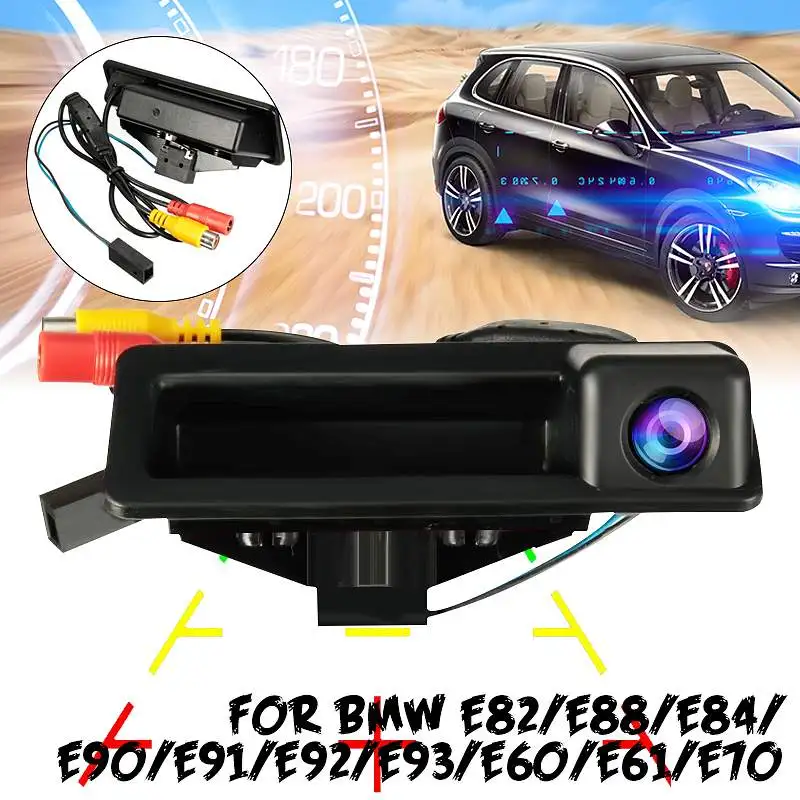 

Фотокамера заднего вида для BMW E60 E61 E70 E71 E72 E82 E88 E84 E90 E91 E92 E93 X1 X5 X6