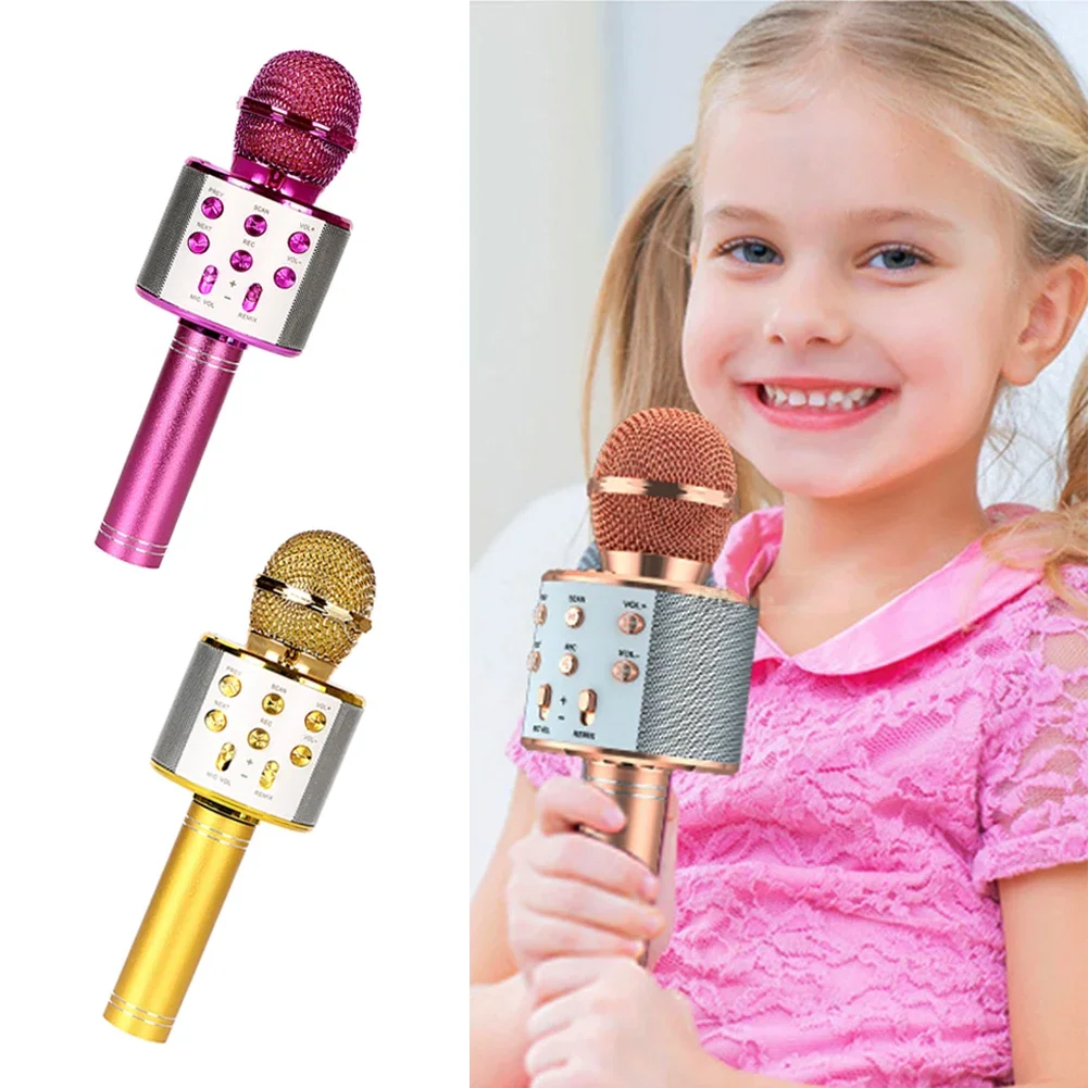 Портативный беспроводной караоке USB-микрофон с изменением голоса для