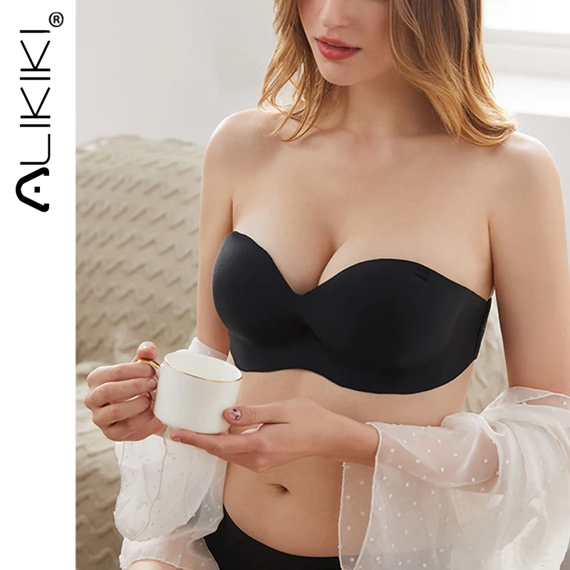 

Женский сексуальный лифчик без бретелек, невидимый лифчик, пуш-ап бюстгальтеры, нижнее белье, бесшовные однотонные Бюстгальтеры без бретел...