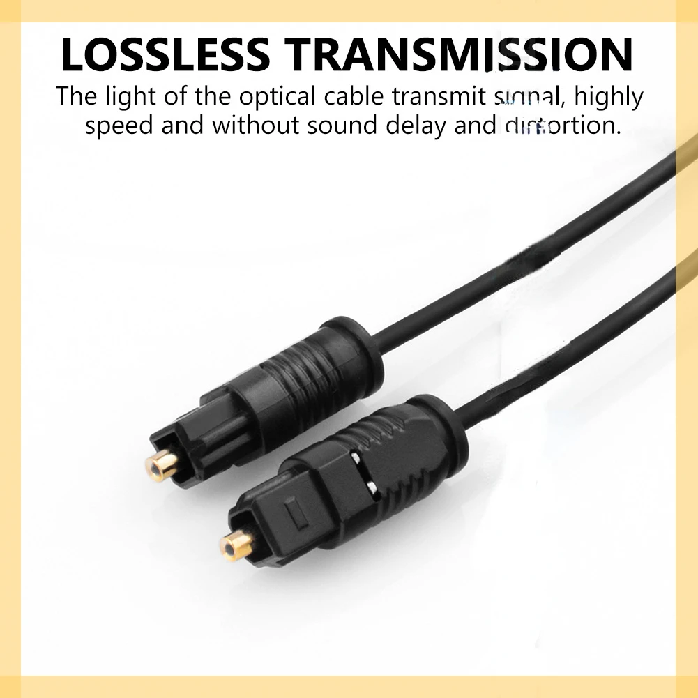 

1.5m 2m 3m 5m 10m Optical Fiber Lead Digital Audio Cable Toslink Cord Black SPDIF DVD DVT MD SPDIF Optical Fiber Line