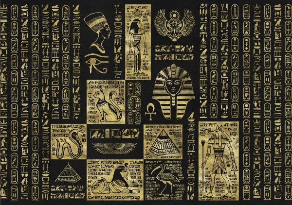 

Классические 3D постеры Фараон и его девушки на холсте