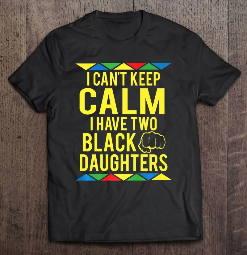 

Я не могу сохранить спокойствие, у меня есть две черные футболки премиум-класса для дочери, аниме футболка, одежда, винтажная парная футболк...