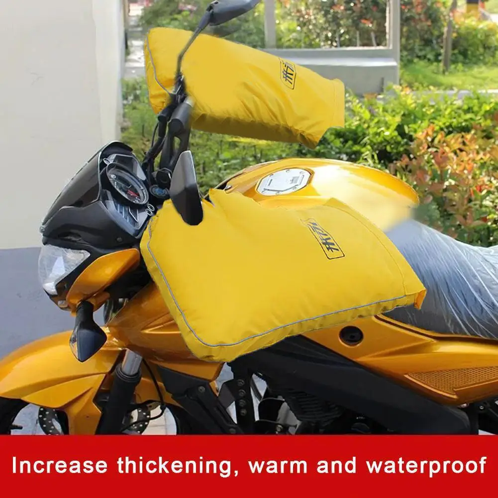 

Motorcycle Handlebar Gloves Waterproof Windproof Winter Warm Motor Motocycle Vehicles Gloves Electric Reflective Gloves Sco A8D2