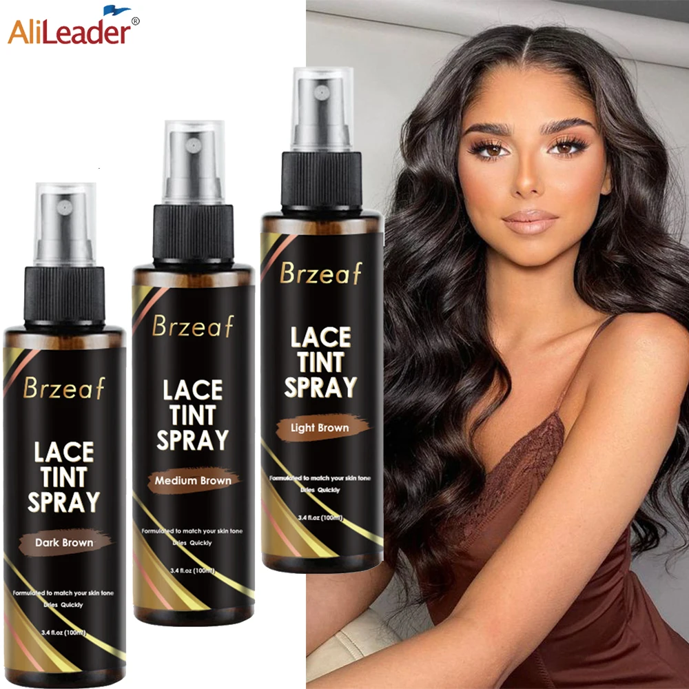 

Lace Tint Melting Mousse Spray Concealer For Lace Closure Front Wigs Toupees Edge Control Lace Tint Spray Melt Form Quick Drying
