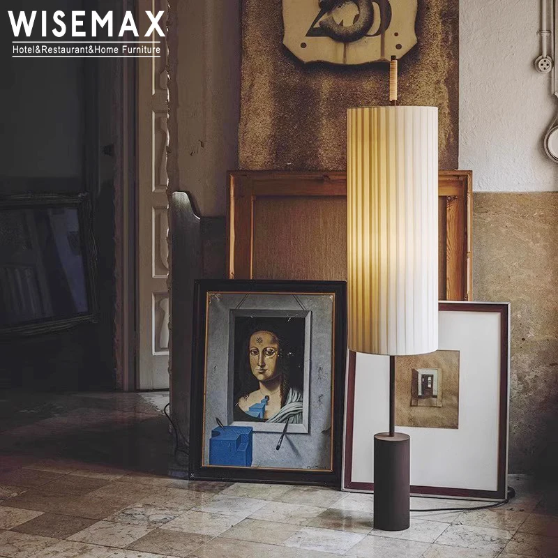 Фото Напольный светильник WISEMAX FURNITURE в ретро-стиле для японской гостиной и спальни, создающий атмосферу, для домашнего декора №4