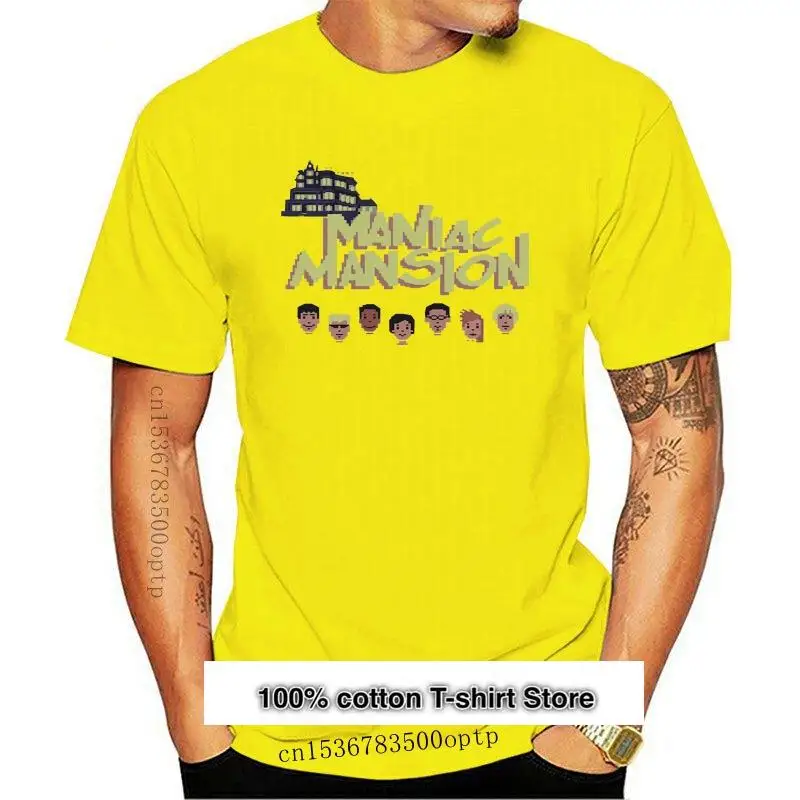 

Camiseta divertida de juegos para hombre, camisa maníaco de la mansión, C64