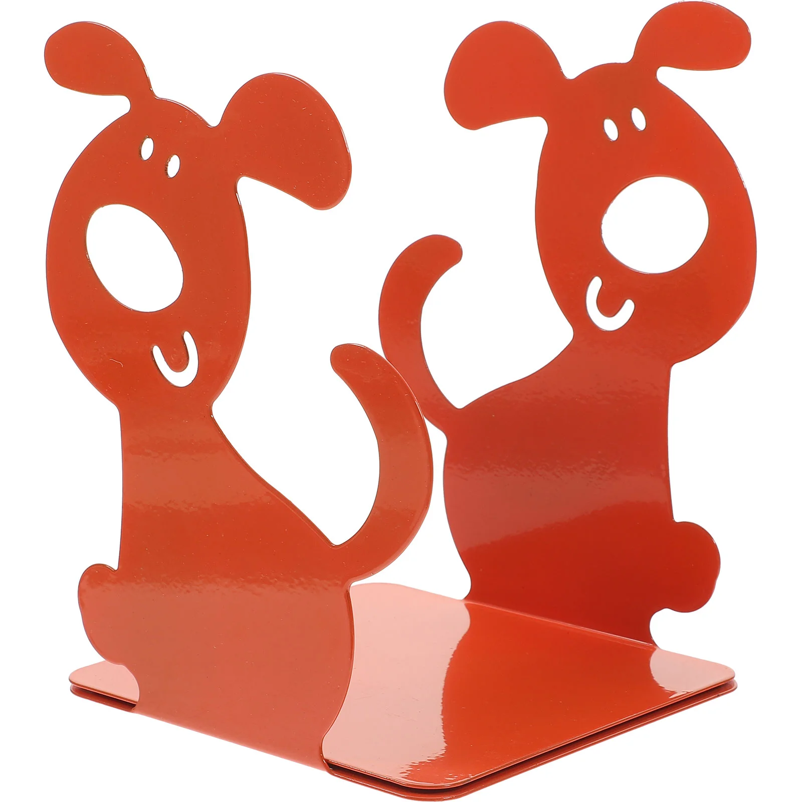 

2Pcs Book Ends Dog Shaped Bookends Non-skid Bookend Metal Book Stopper for Office Bookshelf