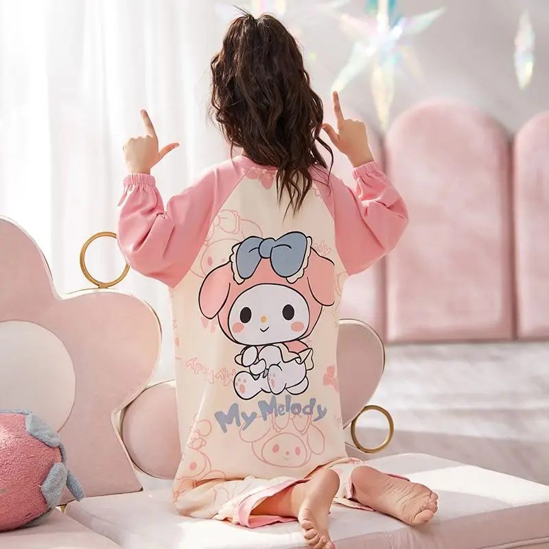 Пижама Hello Kitty Cinnamoroll Kuromi My melody для детей и родителей хлопковый комбинезон с