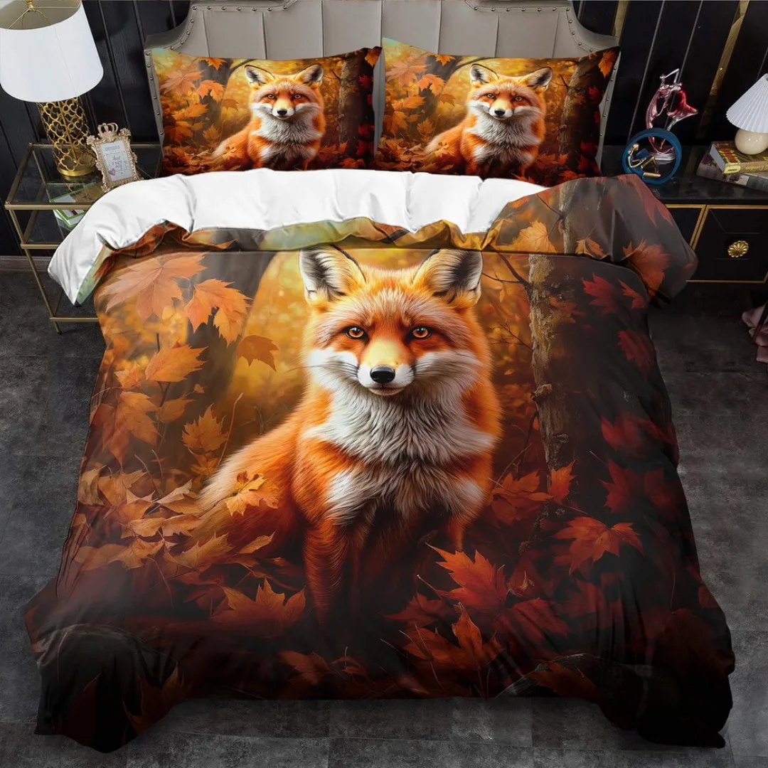 

Комплект постельного белья Beiwoer с 3D принтом «Червощая лиса»