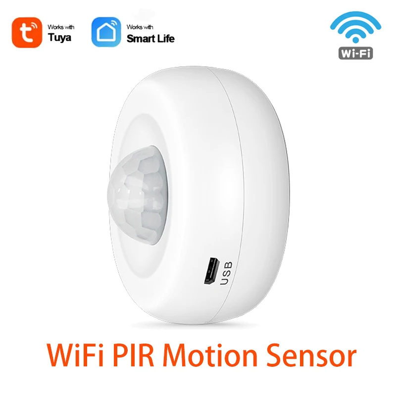 

Smart WiFi Infrared Motion Sensor Human Body Sensor Detector Home Alarm System Smart PIR Motion Sensor Tuya Smart Life App