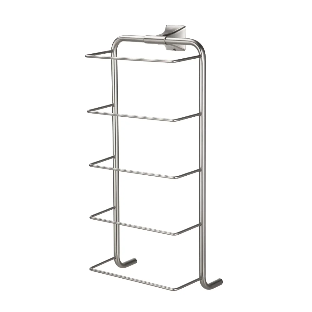 

Better Homes & Gardens Wall Mount 4 Tier Towel Rack, Satin Nickel