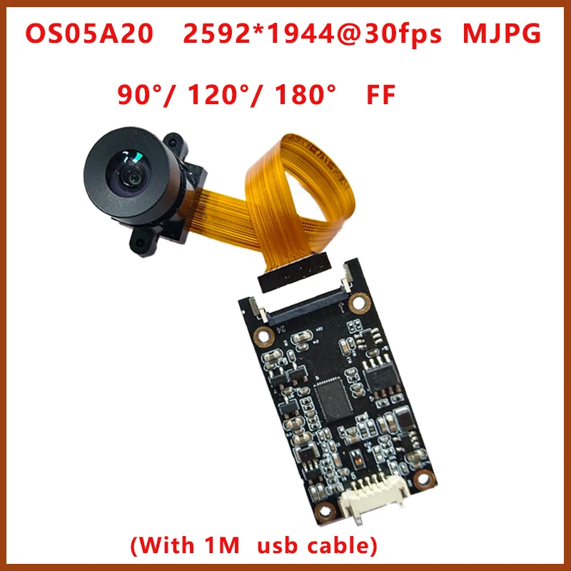 OS05A2 датчик HD 5 Мп 2K фиксированный foc USB модуль камеры 2592*1944 FOV 90 120 180 градусов для