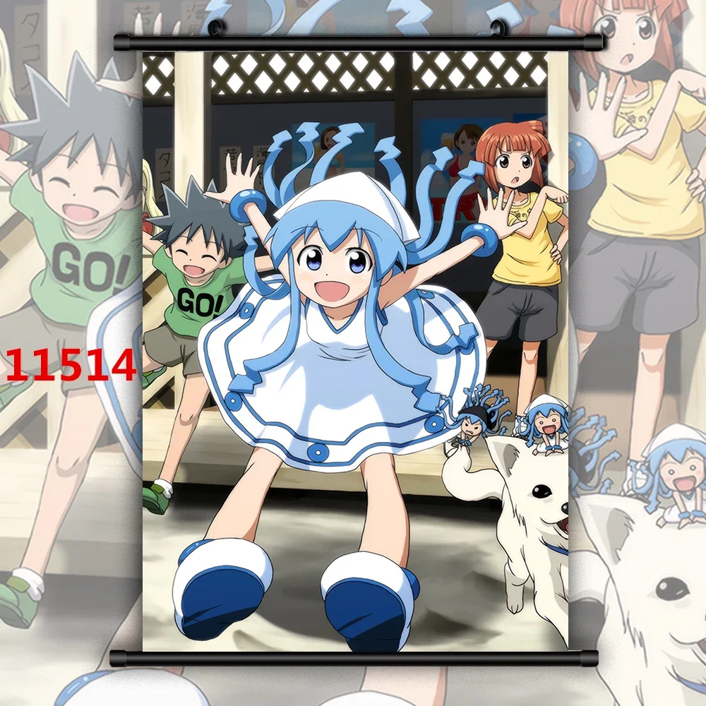 Картина на холсте аниме постеры девушка-кальмар Ikamusume манга настенная