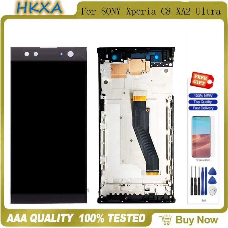 Купи ЖК-дисплей 6, 0 "для SONY Xperia C8 XA2 Ultra, сенсорный экран с дигитайзером в сборе, сменный ЖК-дисплей для Sony Xperia XA2 Ultra за 1,559 рублей в магазине AliExpress