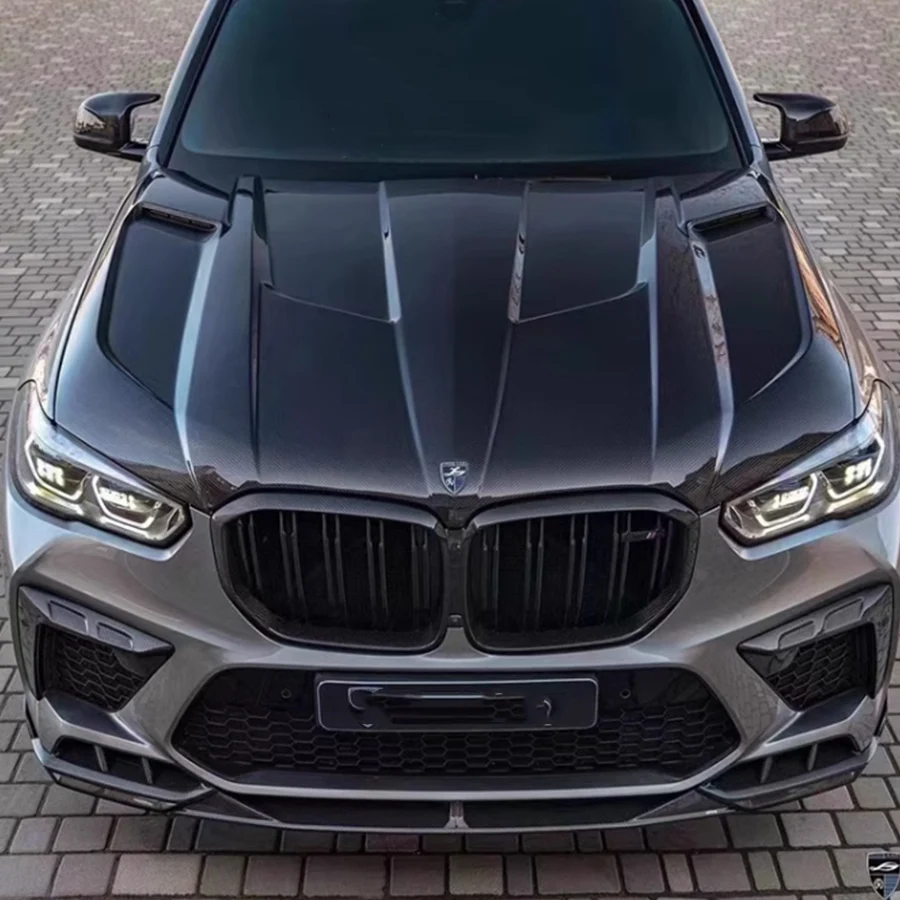 Для BMW X5 G05 X6 G06 X5M F95 X6M F96 крышка капота из углеродного волокна двигателя капот