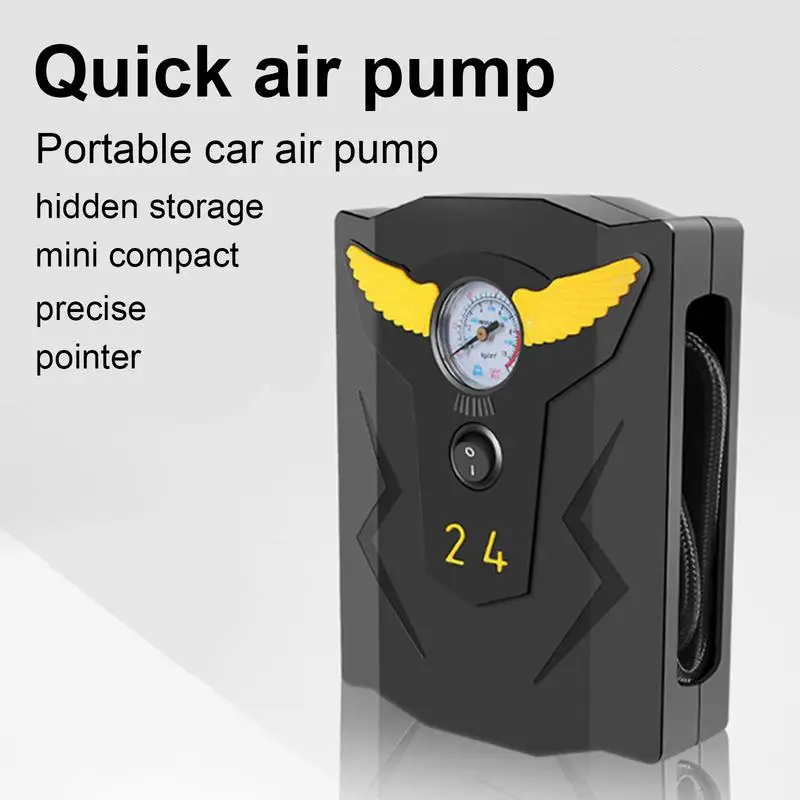 Led Digital Smart Automobile Tire Inflation 12v Car Air Pump Electric Bicycle Pump For Truck Suv