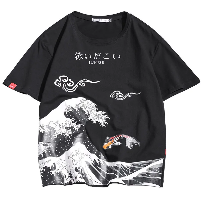 

Funny Anime Print Oversized Men T Shirt Hip-Hop Cotton T-shirt O-neck Summer Japanese Male Causal Tshirts 5XL Fashion Loose Tees