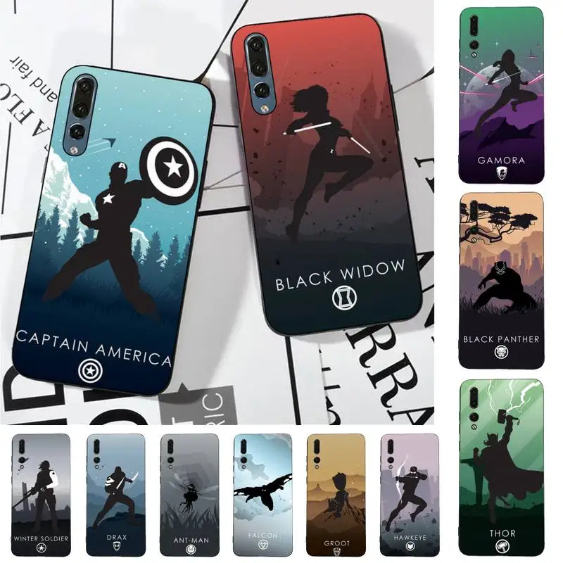 

Disney The Avengers Phone Case for Huawei P30 40 20 10 8 9 lite pro plus Psmart2019
