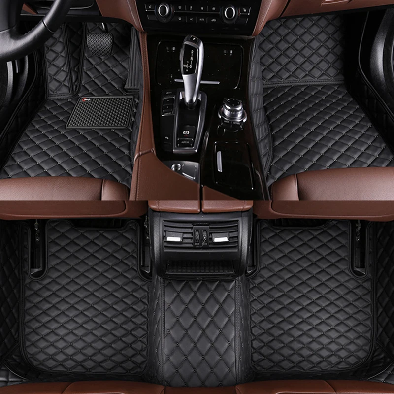 

Artificial Leather Custom Car Floor Mats for Mercedes GLS 7 Seat 2016-2019 Year Interior Details Car Accessories Carpet