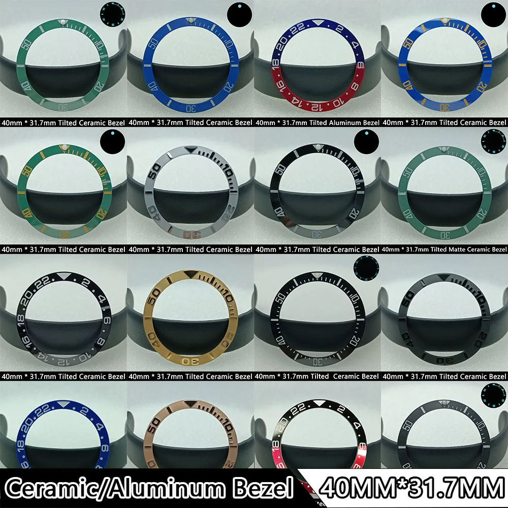 Наклон 40*31 6 мм синий/зеленый фотоэлемент/алюминиевая рамка для вставки в часы