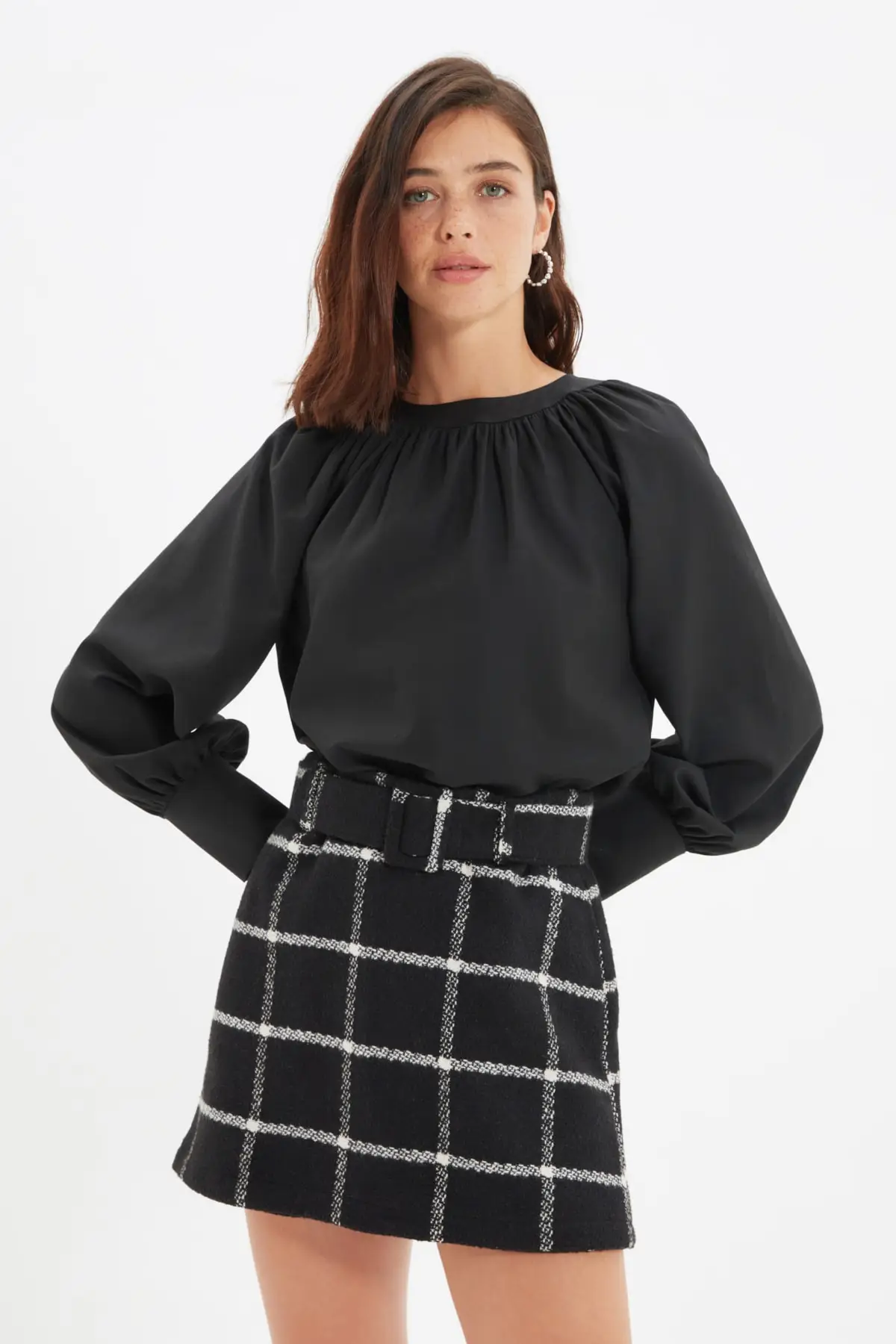 Trendyol Shirred Bluz TWOAW22BZ0353