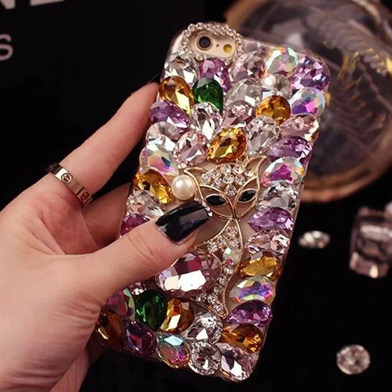 Фото Чехол со стразами для Xiaomi Redmi Note 10 S 9 11 Pro Max Red Mi Note 13 12 Pro 4G 5G Crystal Phone Coque №3