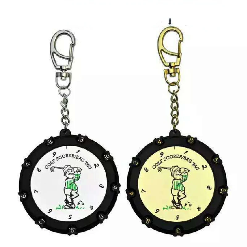 

Golf Stroke Shot Putt Score Counter Two Digits Display Key Chain Count Scoring Keeper Portable Golf Counter Double Sides 18 Hole