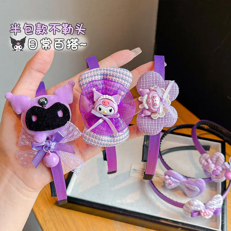 Милые повязки на голову с бабочками Sanrio Kuromi для девочек волос героями