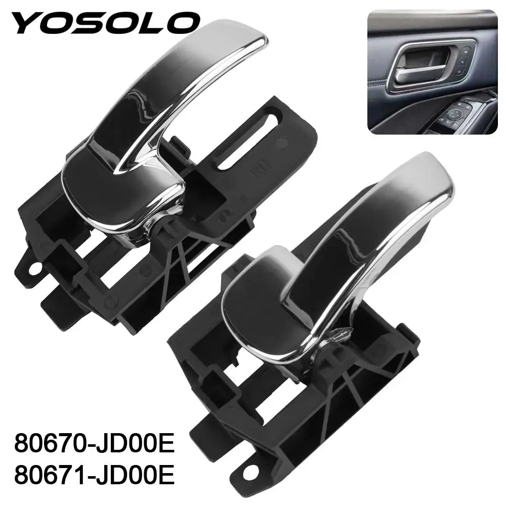 

Car Inner Handle Interior Door Handles 2 pcs For Nissan Qashqai J10 2007 2008 2009 2010 2011 2012 2013 80670JD00E 80671JD00E