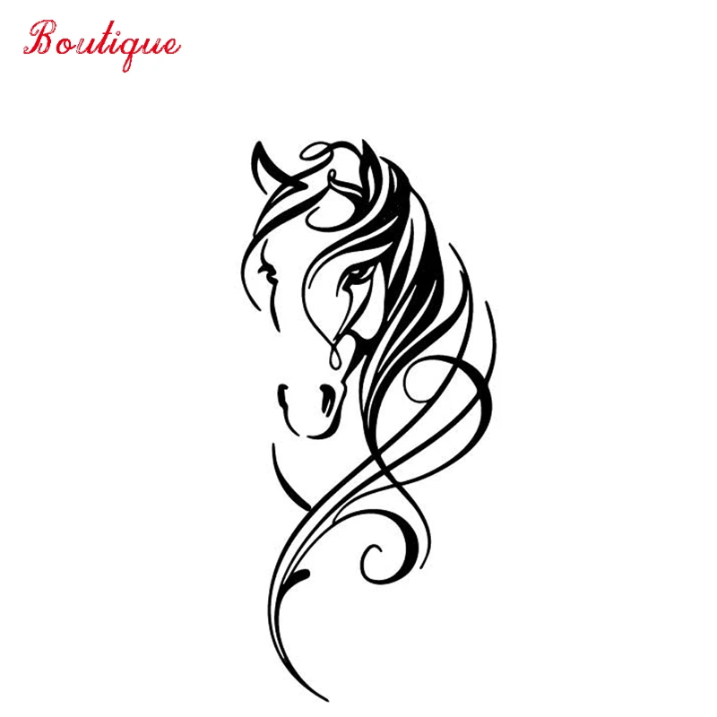

Car stickers horse personality 3D waterproof block scraping body, suitable for body doPVC cover scratch stickers, 16.1cm * 7.3cm