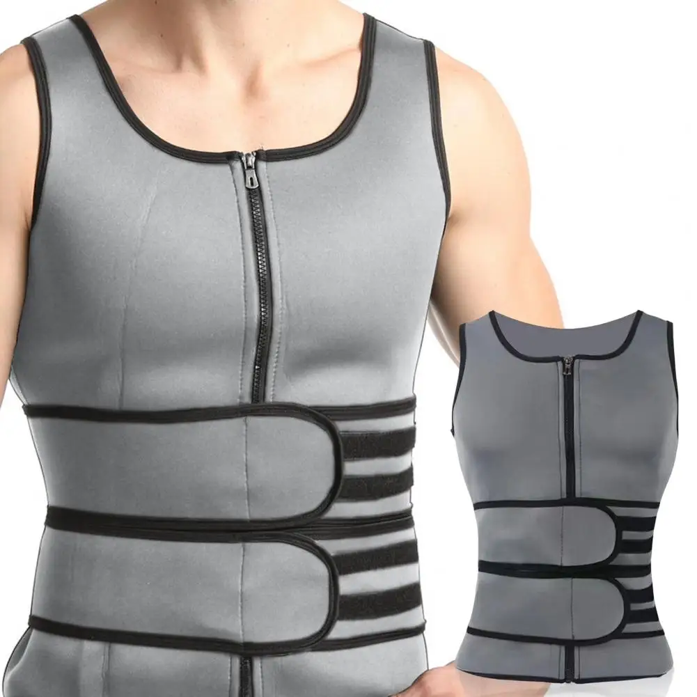 

Effective Men Sweat Sauna Vest Heating Sweat Absorption Men Sport Tank Top Figure Shaping Men Sweat Body Shaper Gym Clothing