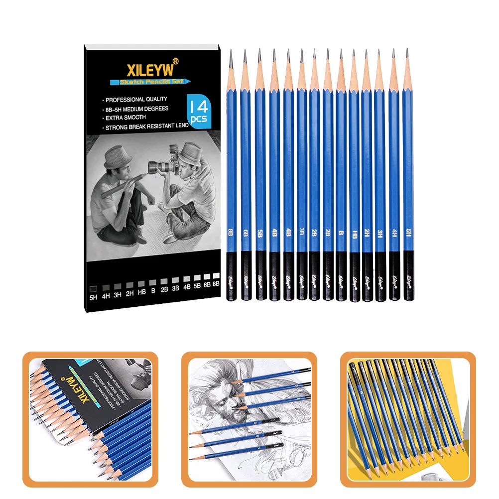 

Pencils Sketching Pencil Painting Drawing Sketch Shading Charcoal For Drafting Artists Wooden Graphite Art Tools Profession