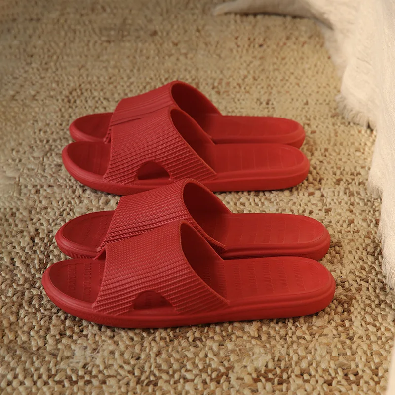 

A0170 wedding slippers festive red pair of bathroom bathing couple summer wedding slippers for men and women newlyweds