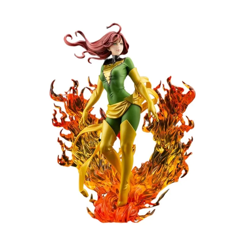 Фото В наличии: Оригинальная статуэтка Kotobukiya X-Men Phoenix Bishoujo, Marvel X Bishoujo 1/7 Rebirth, лимитированная серия, аниме-модель, игрушка №2