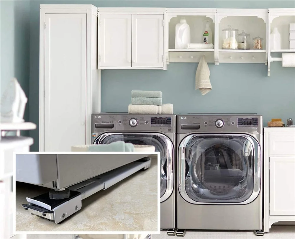 

Washing Machine Stand Refrigerator Raised Base Dryer Holder Home Appliance Mobile Shelf Organizer Bathroom Kitchen Accessories