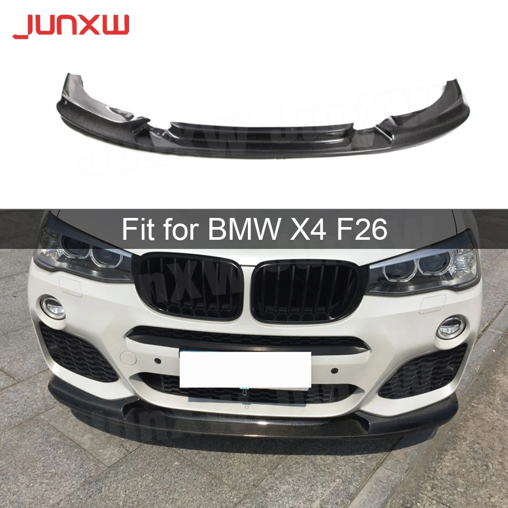 Передний бампер из углеродного волокна спойлер разветвители для BMW X4 F26 M-Sport M-TECH