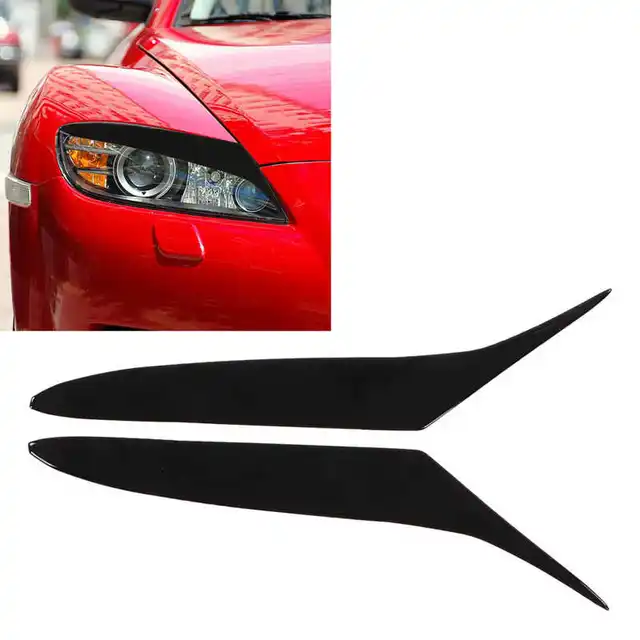 Augenbrauen verkleidung Auto Scheinwerfer Auto Licht Augenbrauen Augenlider  Trim Aufkleber für Nissan 350z Scheinwerfer Augenbrauen für Nissan Light  Trim - AliExpress