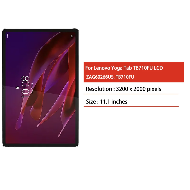 Фото 11,1-дюймовый ЖК-дисплей с сенсорным экраном и дигитайзером для Lenovo Xiaoxin Pad Pro GT TB710, дисплей для Lenovo Yoga Tab TB710FU №2